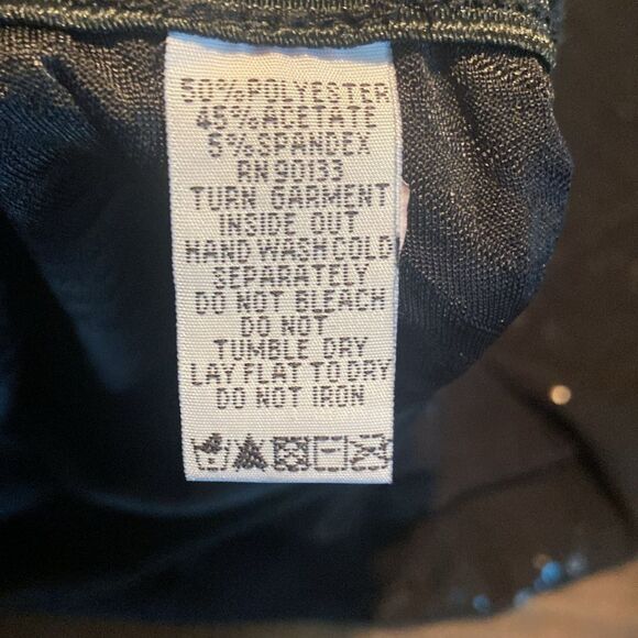 Vintage Bob Mackie Wearable Art Black Sequins Skirt Set Size XL Top Large skirt - Picture 10 of 11